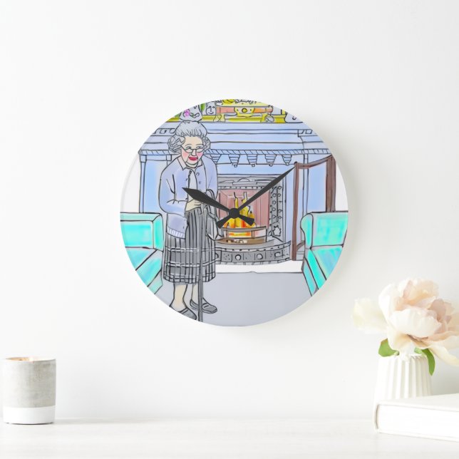 Reloj Redondo Grande Her Majesty, Queen Elizabeth II (Hogar)