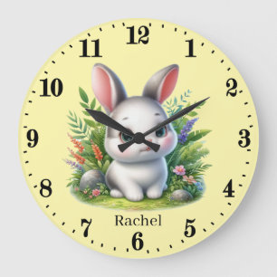 Reloj Redondo Grande Hermano de bebé lindo añada nombre
