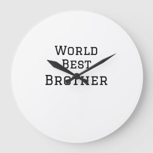 Reloj Redondo Grande Hermano mejor del mundo agregar nombre texto depor