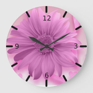 Reloj Redondo Grande Hermosa Flor