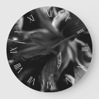 Reloj Redondo Grande Hermosas flores de Lily