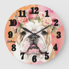 Reloj Redondo Grande Hermoso Bulldog