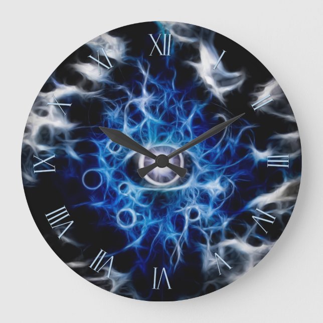 Reloj Redondo Grande Hermoso diseño ocular (Anverso)
