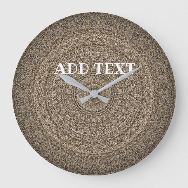 Reloj Redondo Grande Hermoso estilo turco (Anverso)