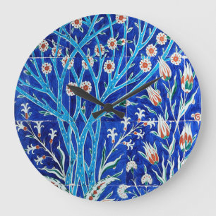 Reloj Redondo Grande Hermoso jardín (tulipanes)