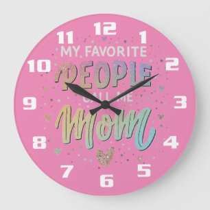 Reloj Redondo Grande Hermoso regalo para mamá bendita amor de familia