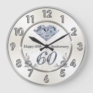 Reloj Redondo Grande Hermosos estuches de aniversario de Diamante 60 Bo