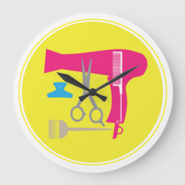 Reloj Redondo Grande Herramientas de los peinados