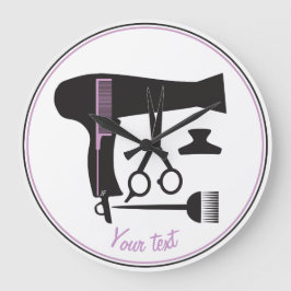 Reloj Redondo Grande Herramientas de los peinados