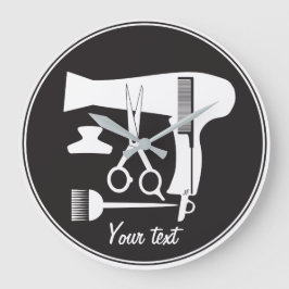 Reloj Redondo Grande Herramientas de los peinados