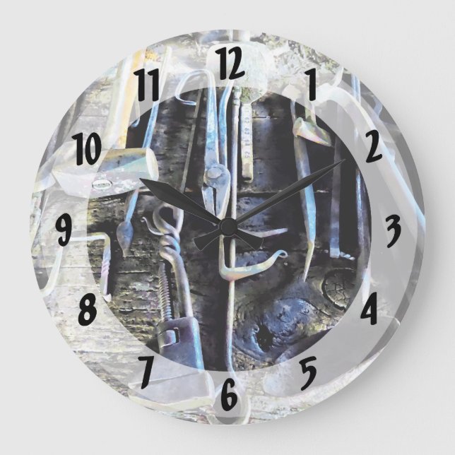 Reloj Redondo Grande Herrero Herramientas (Anverso)
