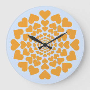 Reloj Redondo Grande Herz H Sol Corazón