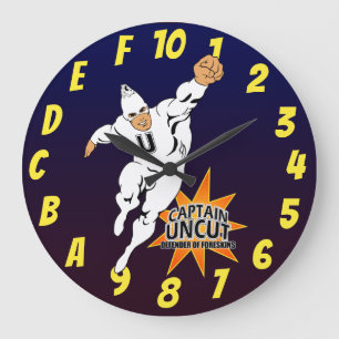 Reloj Redondo Grande Hexadecimal Superhero Geek