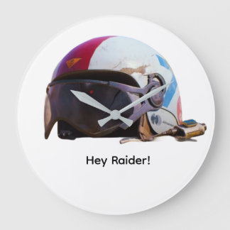 Reloj Redondo Grande ¡Hey Raider! Hora de subir arriba.
