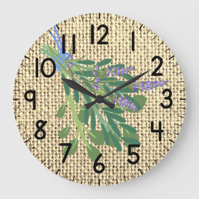 Reloj Redondo Grande Hierbas (Anverso)