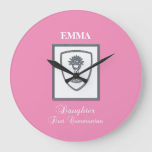 Reloj Redondo Grande Hija, primer cáliz plateado de comunión