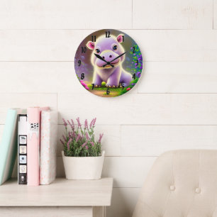 Reloj Redondo Grande Hippo