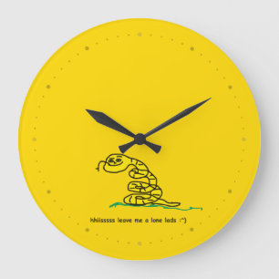 Reloj Redondo Grande Hisssss Déjame Solo Muchachos Parodia de Gadsden