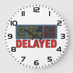 Reloj Redondo Grande Historia de mi viaje retrasado