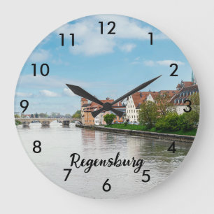 Reloj Redondo Grande Histórico casco antiguo de Regensburg, Alemania