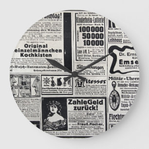 Reloj Redondo Grande Histórico Kiev: Ilustracion de periódico de 1917