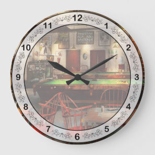 Reloj Redondo Grande Hobby - Pool - The billiards club 1915