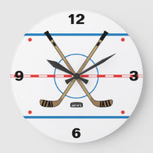 Hockey Rink Hockey Sticks Center Ice room decor