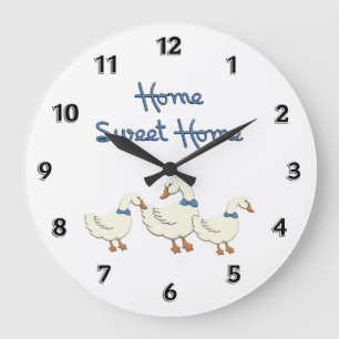 Reloj Redondo Grande Hogar dulce casero
