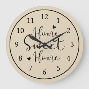Reloj Redondo Grande Hogar dulce hogar