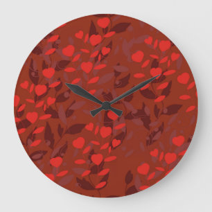 Reloj Redondo Grande hoja