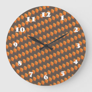 Reloj Redondo Grande Hoja de otoño