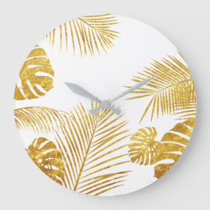 Reloj Redondo Grande Hojas 10