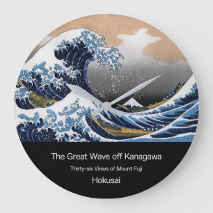 Reloj Redondo Grande Hokusai , “ The Great Wave off Kanagawa ”