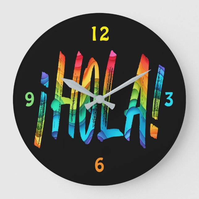 Reloj Redondo Grande hola (Anverso)