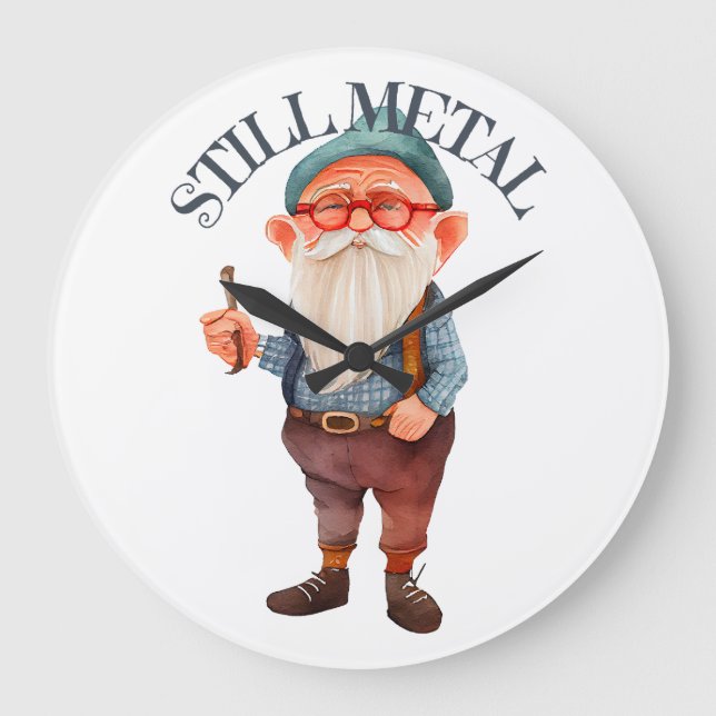 Reloj Redondo Grande Hombre Mayor Sigo Metalizado AF (Anverso)