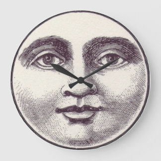 Reloj Redondo Grande Hombre vintage en la cara de luna llena