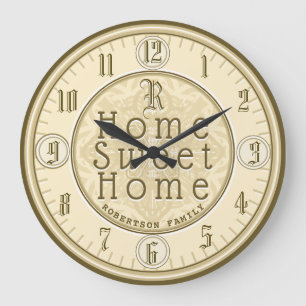 Reloj Redondo Grande Home Sweet Home