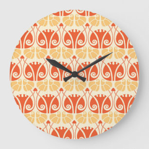 Reloj Redondo Grande Hongos de estilo moderno: patrón de moda