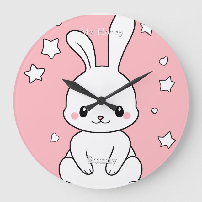 Reloj Redondo Grande Honney Bunny (Anverso)