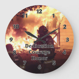 Reloj Redondo Grande Honor por la dedicción del bombero