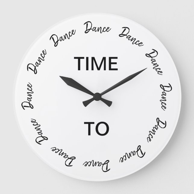 Reloj Redondo Grande Hora de bailar (Anverso)