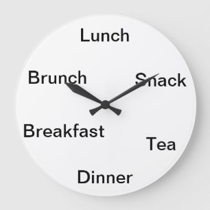 Reloj Redondo Grande Hora de comer