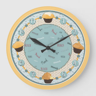 Reloj Redondo Grande Hora de mascar mi mollete (reloj)