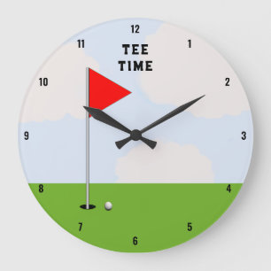 Reloj Redondo Grande Hora de Salida de Golf