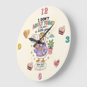 Reloj Redondo Grande Hora de Snack 24/7