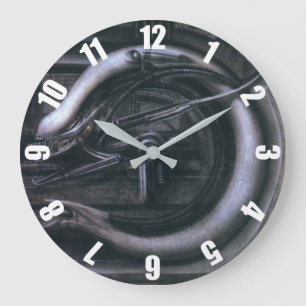 Reloj Redondo Grande Hora Giger: Monstruo extranjero