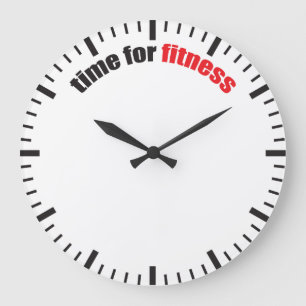Reloj Redondo Grande Hora para la aptitud - motivación del gimnasio