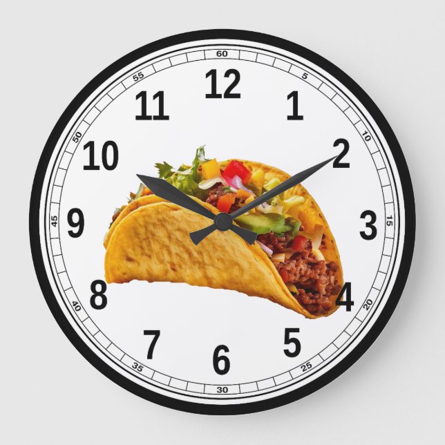 Reloj Redondo Grande Horario de Taco (Anverso)