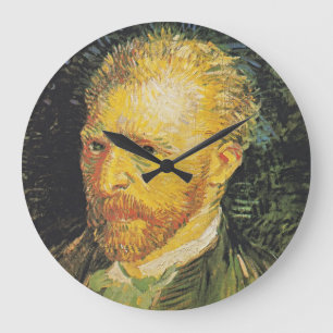 Reloj Redondo Grande Horas estrelladas: autorretrato de Van Gogh