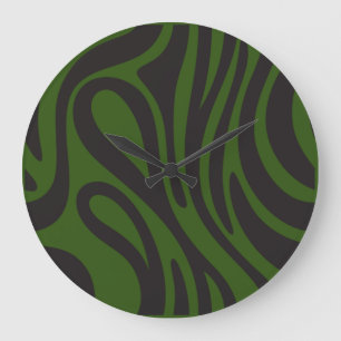 Reloj Redondo Grande Horloge Effet Zèbre Africain. Naturaleza y minimal
